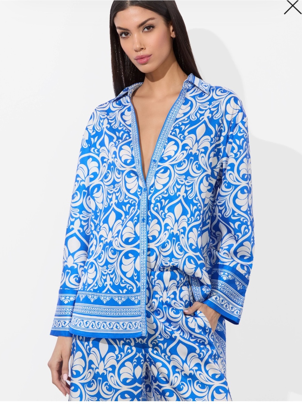 Alice and Olivia Kiva oversized pijama shirt